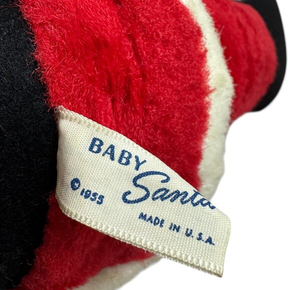 Knickerbocker Baby Santa Claus Plush Figure Christmas Holiday 16 in Vintage 1955 - Picture 6 of 7